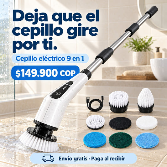 Cepillo Eléctrico de Limpieza 9 en 1 Extensible con precio de $149.900 COP, envío gratis y pago al recibir