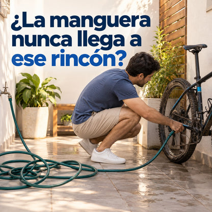 ¿La manguera nunca llega a ese rincón?