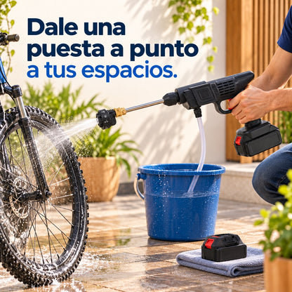 Idea de uso de hidrolavadora portátil con 2 baterías y 6 chorros en el hogar: Dale una puesta a punto a tus espacios.
