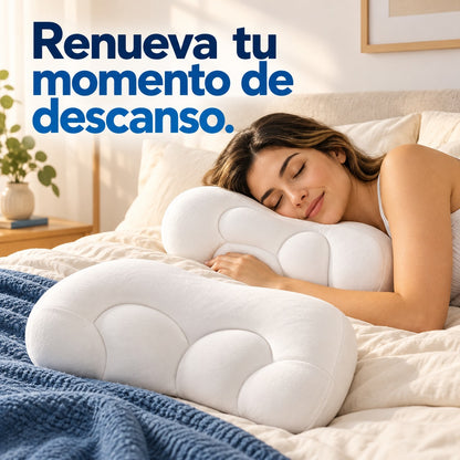 Idea de uso de kit de 2 almohadas de apoyo 3d en el hogar: Renueva tu momento de descanso.